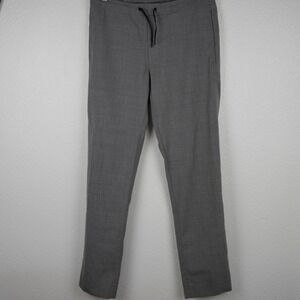 Sandro Gray Slim Fit Drawstring Trousers Wool Pants Size‎ M